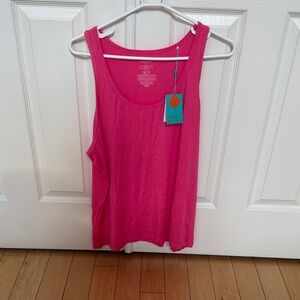 Posh Peanut Vibrant Pink Tank Top